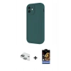 MARSİLYAN™- iPhone 11 Kılıf Yankı Yansıma Özel Seri - Siyah Buffer Hayalet Cam Ekran Koruyucu + Pers Alüminyum Kamera Lens - YL