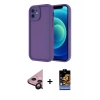 MARSİLYAN™- iPhone 11 Kılıf Yankı Yansıma Özel Seri - Siyah Buffer Hayalet Cam Ekran Koruyucu + Raze Metal Kamera Lens - SH