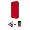 MARSİLYAN™- iPhone 11 Kılıf Yankı Yansıma Özel Seri - Siyah Buffer Hayalet Cam Ekran Koruyucu + Raze Metal Kamera Lens - SH