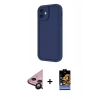 MARSİLYAN™- iPhone 11 Kılıf Yankı Yansıma Özel Seri - Siyah Buffer Hayalet Cam Ekran Koruyucu + Raze Metal Kamera Lens - SH