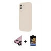 MARSİLYAN™- iPhone 11 Kılıf Yankı Yansıma Özel Seri - Siyah Buffer Hayalet Cam Ekran Koruyucu + Raze Metal Kamera Lens - SH