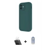 MARSİLYAN™- iPhone 11 Kılıf Yankı Yansıma Özel Seri - Siyah Joko Magic 5D Cam + Kamera Lens Koruma Cam - SF