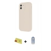 MARSİLYAN™- iPhone 11 Kılıf Yankı Yansıma Özel Seri - Siyah Joko Magic 5D Cam + Kırmızı Rainbow Kamera Lens Koruma Cam