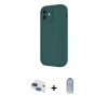 MARSİLYAN™- iPhone 11 Kılıf Yankı Yansıma Özel Seri - Siyah Joko Magic 5D Cam + Pers Alüminyum Kamera Lens - LT