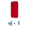 MARSİLYAN™- iPhone 11 Kılıf Yankı Yansıma Özel Seri - Siyah Joko Magic 5D Cam + Mavi Raze Metal Kamera Lens