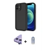 MARSİLYAN™- iPhone 11 Kılıf Yankı Yansıma Özel Seri - Siyah Joko Magic 5D Cam + Raze Metal Kamera Lens - MR