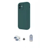 MARSİLYAN™- iPhone 11 Kılıf Yankı Yansıma Özel Seri - Siyah Joko Magic 5D Cam + Pers Alüminyum Kamera Lens - GI