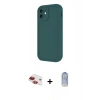 MARSİLYAN™- iPhone 11 Kılıf Yankı Yansıma Özel Seri - Siyah Joko Magic 5D Cam + Pers Alüminyum Kamera Lens - KI