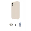 MARSİLYAN™- iPhone 11 Kılıf Yankı Yansıma Özel Seri - Siyah Joko Magic 5D Cam + Pers Alüminyum Kamera Lens - GD