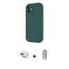 MARSİLYAN™- iPhone 11 Kılıf Yankı Yansıma Özel Seri - Siyah Joko Magic 5D Cam + Pers Alüminyum Kamera Lens - GD