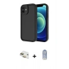 MARSİLYAN™- iPhone 11 Kılıf Yankı Yansıma Özel Seri - Siyah Joko Magic 5D Cam + Pers Alüminyum Kamera Lens - GD