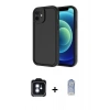 MARSİLYAN™- iPhone 11 Kılıf Yankı Yansıma Özel Seri - Siyah Joko Magic 5D Cam + PVD Metal Kamera Lens - MI