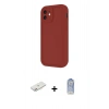 MARSİLYAN™- iPhone 11 Kılıf Yankı Yansıma Özel Seri - Siyah Joko Magic 5D Cam + Renkli Kamera Lens Koruma Cam - PE