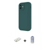 MARSİLYAN™- iPhone 11 Kılıf Yankı Yansıma Özel Seri - Siyah Joko Magic 5D Cam + Renkli Kamera Lens Koruma Cam - TU