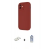 MARSİLYAN™- iPhone 11 Kılıf Yankı Yansıma Özel Seri - Siyah Joko Magic 5D Cam + Renkli Kamera Lens Koruma Cam - TU