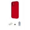 MARSİLYAN™- iPhone 11 Kılıf Yankı Yansıma Özel Seri - Siyah Joko Magic 5D Cam + Renkli Kamera Lens Koruma Cam - SI