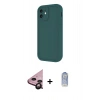 MARSİLYAN™- iPhone 11 Kılıf Yankı Yansıma Özel Seri - Siyah Joko Magic 5D Cam + Siyah Raze Metal Kamera Lens