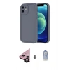 MARSİLYAN™- iPhone 11 Kılıf Yankı Yansıma Özel Seri - Siyah Joko Magic 5D Cam + Siyah Raze Metal Kamera Lens