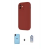 MARSİLYAN™- iPhone 11 Kılıf Yankı Yansıma Özel Seri - Siyah Joko Magic 5D Cam + Neon Fosforlu Kamera Lens - TU