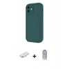 MARSİLYAN™- iPhone 11 Kılıf Yankı Yansıma Özel Seri - Siyah Joko Magic 5D Cam + Renkli Kamera Lens Koruma Cam - YL
