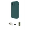 MARSİLYAN™- iPhone 11 Kılıf Yankı Yansıma Özel Seri - Siyah Joko Magic 5D Hayalet Cam + Pers Alüminyum Kamera Lens - GD