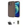 MARSİLYAN™- iPhone 11 Kılıf Yankı Yansıma Özel Seri - Siyah Joko Magic 5D Hayalet Cam + Kamera Lens Koruma Cam - SF