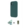MARSİLYAN™- iPhone 11 Kılıf Yankı Yansıma Özel Seri - Siyah Joko Magic 5D Hayalet Cam + Raze Metal Kamera Lens - MI