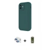 MARSİLYAN™- iPhone 11 Kılıf Yankı Yansıma Özel Seri - Siyah Joko Magic 5D Hayalet Cam + Pers Alüminyum Kamera Lens - GI