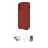 MARSİLYAN™- iPhone 11 Kılıf Yankı Yansıma Özel Seri - Siyah Joko Magic 5D Hayalet Cam + Pers Alüminyum Kamera Lens - GI