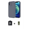MARSİLYAN™- iPhone 11 Kılıf Yankı Yansıma Özel Seri - Siyah Joko Magic 5D Hayalet Cam + PVD Metal Kamera Lens - SH