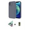 MARSİLYAN™- iPhone 11 Kılıf Yankı Yansıma Özel Seri - Siyah Joko Magic 5D Hayalet Cam + Raze Metal Kamera Lens - KI