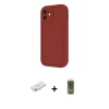 MARSİLYAN™- iPhone 11 Kılıf Yankı Yansıma Özel Seri - Siyah Joko Magic 5D Hayalet Cam + Renkli Kamera Lens Koruma Cam - SI