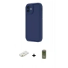 MARSİLYAN™- iPhone 11 Kılıf Yankı Yansıma Özel Seri - Siyah Joko Magic 5D Hayalet Cam + Renkli Kamera Lens Koruma Cam - TU