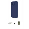 MARSİLYAN™- iPhone 11 Kılıf Yankı Yansıma Özel Seri - Siyah Joko Magic 5D Hayalet Cam + Renkli Kamera Lens Koruma Cam - SI