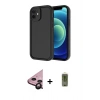MARSİLYAN™- iPhone 11 Kılıf Yankı Yansıma Özel Seri - Siyah Joko Magic 5D Hayalet Cam + Raze Metal Kamera Lens - SH