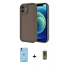 MARSİLYAN™- iPhone 11 Kılıf Yankı Yansıma Özel Seri - Siyah Joko Magic 5D Hayalet Cam + Neon Fosforlu Kamera Lens - TU