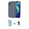 MARSİLYAN™- iPhone 11 Kılıf Yankı Yansıma Özel Seri - Siyah Joko Magic 5D Hayalet Cam + Neon Fosforlu Kamera Lens - TU