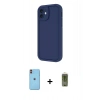MARSİLYAN™- iPhone 11 Kılıf Yankı Yansıma Özel Seri - Siyah Joko Magic 5D Hayalet Cam + Neon Fosforlu Kamera Lens - TU