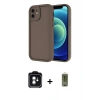 MARSİLYAN™- iPhone 11 Kılıf Yankı Yansıma Özel Seri - Siyah Joko Magic 5D Hayalet Cam + PVD Metal Kamera Lens - YL