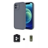 MARSİLYAN™- iPhone 11 Kılıf Yankı Yansıma Özel Seri - Siyah Joko Magic 5D Hayalet Cam + PVD Metal Kamera Lens - YL