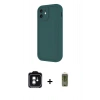 MARSİLYAN™- iPhone 11 Kılıf Yankı Yansıma Özel Seri - Siyah Joko Magic 5D Hayalet Cam + PVD Metal Kamera Lens - YL