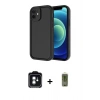 MARSİLYAN™- iPhone 11 Kılıf Yankı Yansıma Özel Seri - Siyah Joko Magic 5D Hayalet Cam + PVD Metal Kamera Lens - YL