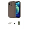 MARSİLYAN™- iPhone 11 Kılıf Yankı Yansıma Özel Seri - Siyah Joko Magic 5D Hayalet Cam + Renkli Kamera Lens Koruma Cam - YL
