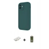MARSİLYAN™- iPhone 11 Kılıf Yankı Yansıma Özel Seri - Siyah Joko Magic 5D Hayalet Cam + Renkli Kamera Lens Koruma Cam - YL