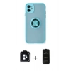 MARSİLYAN™- iPhone 11 Kılıf Yörünge Çizgi - Siyah 6D Antistatik Mat Seramik Hayalet Nano Ekran Koruyucu + PVD Metal Kamera Lens - MI