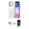 MARSİLYAN™- iPhone 11 Kılıf Yörünge Form - Şeffaf 360 Full Body Arka Koruyucu + Pers Alüminyum Kamera Lens - KI