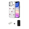 MARSİLYAN™- iPhone 11 Kılıf Yörünge Form - Siyah 6D Antistatik Mat Seramik Hayalet Nano Ekran Koruyucu + Renkli Kamera Lens Koruma Cam - SI