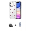 MARSİLYAN™- iPhone 11 Kılıf Yörünge Form - Siyah Joko Magic 5D Cam + Kamera Lens Koruma Cam - SF