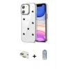 MARSİLYAN™- iPhone 11 Kılıf Yörünge Form - Siyah Joko Magic 5D Cam + Pers Alüminyum Kamera Lens - GD