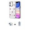 MARSİLYAN™- iPhone 11 Kılıf Yörünge Form - Siyah Joko Magic 5D Cam + Pers Alüminyum Kamera Lens - GI